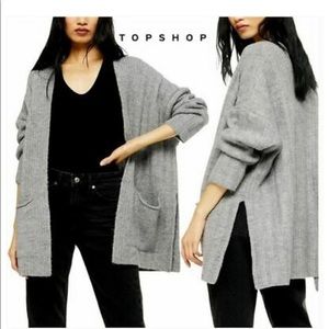 NEW Topshop Slouchy Lounge Sweater Cardigan - L